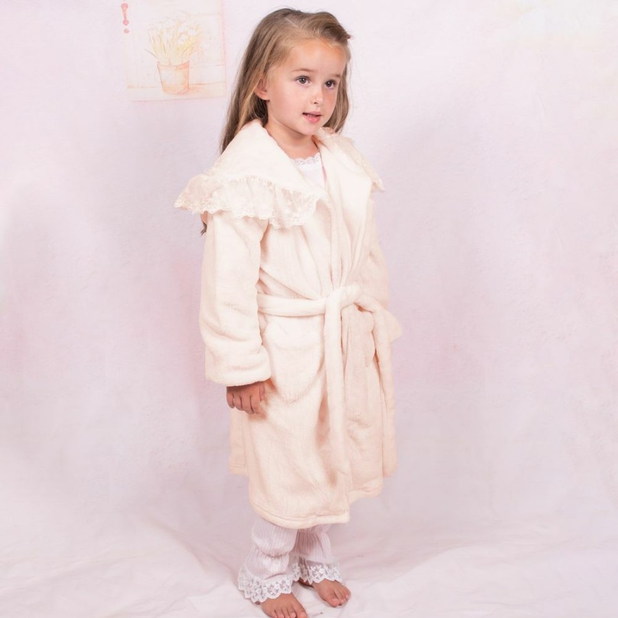 * Nightwear Underwear | Discount Girls Pink Fleece Bathrobe