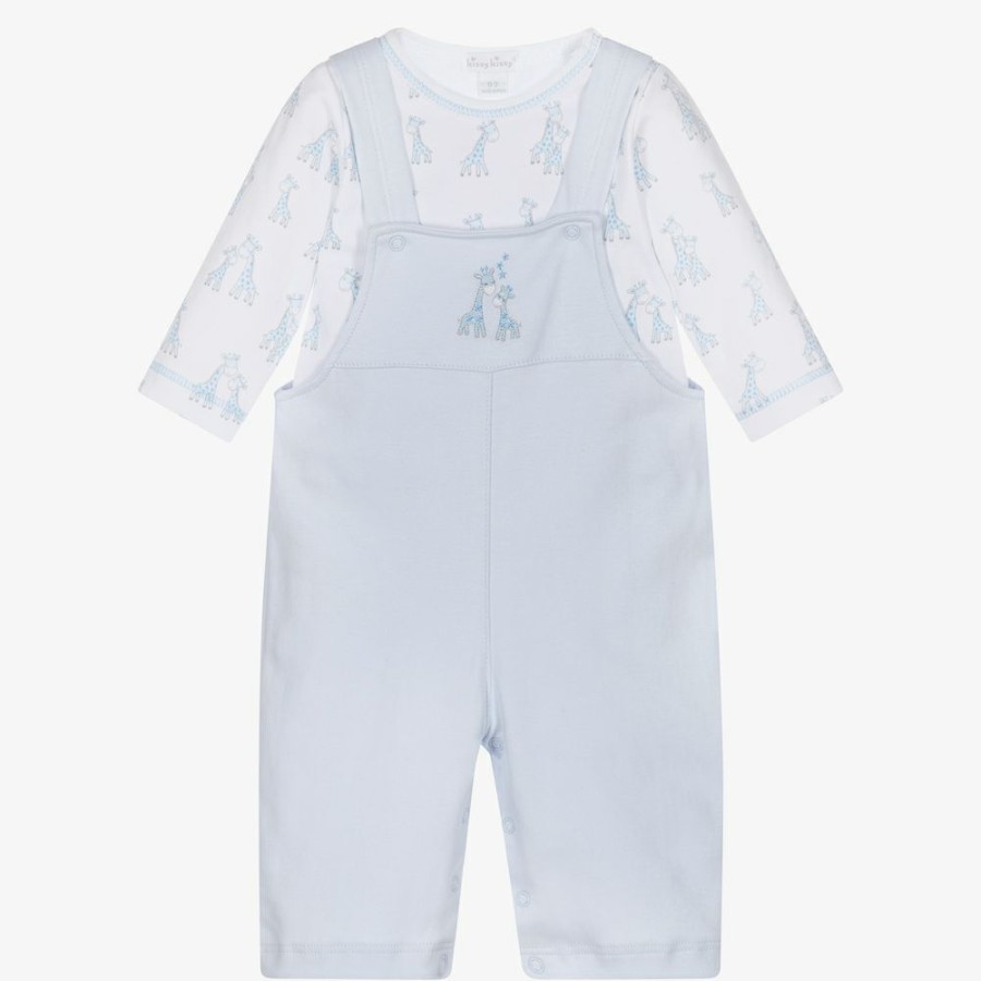 * Babysuits | Quick Delivery Pima Cotton Giraffe Dungarees Set