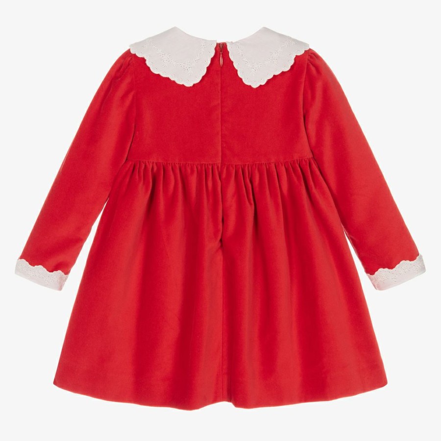 * Outfits | Closeout Sale Girls Red Velvet Dress