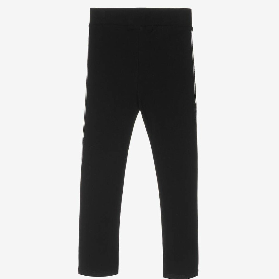 * Outfits | Lower Prices Girls Black Logo Tape Leggings