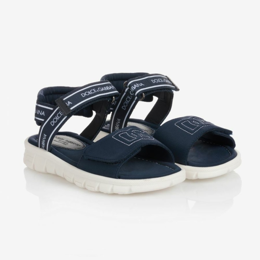 * Shoes | Best Choice Navy Blue Dg Logo Sandals