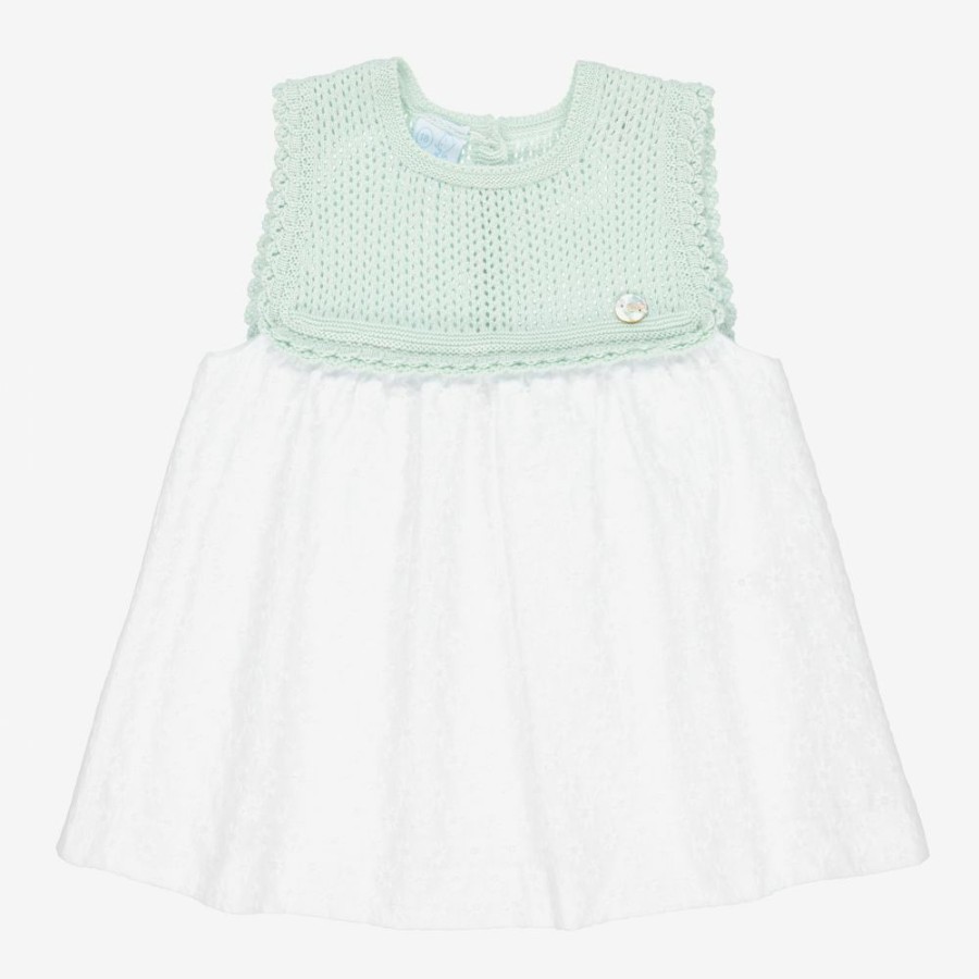 * Outfits | Cheaper Girls Green White Dress Set