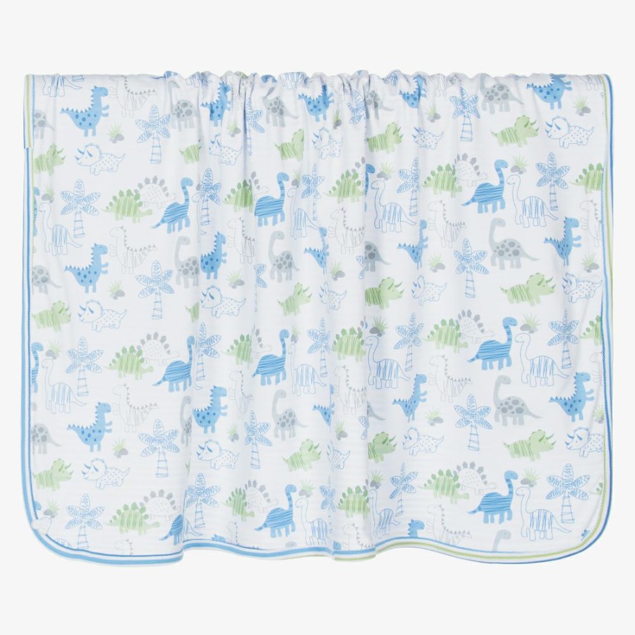 * Accessories | Popular White Cotton Dino Blanket (73Cm)