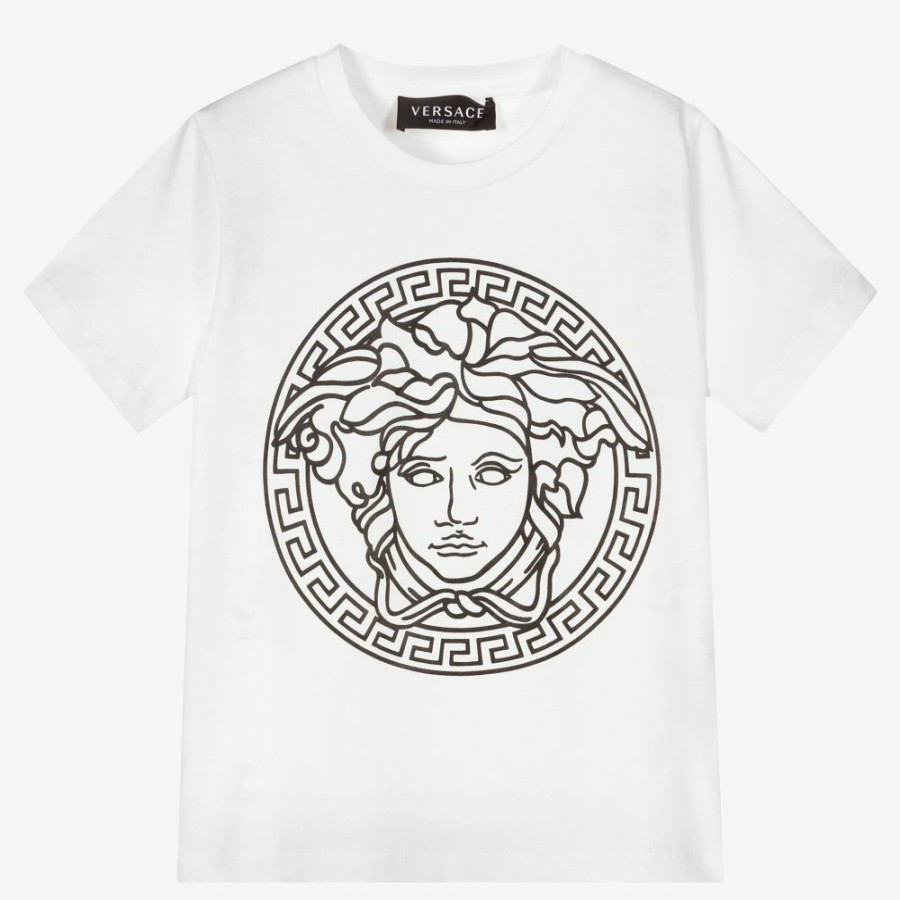 * Tops | Fire Sale White Cotton Medusa T-Shirt