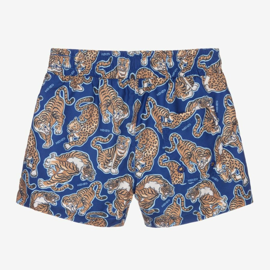 * Swimwear | Best Sale Boys Blue Tiger Swim Shorts