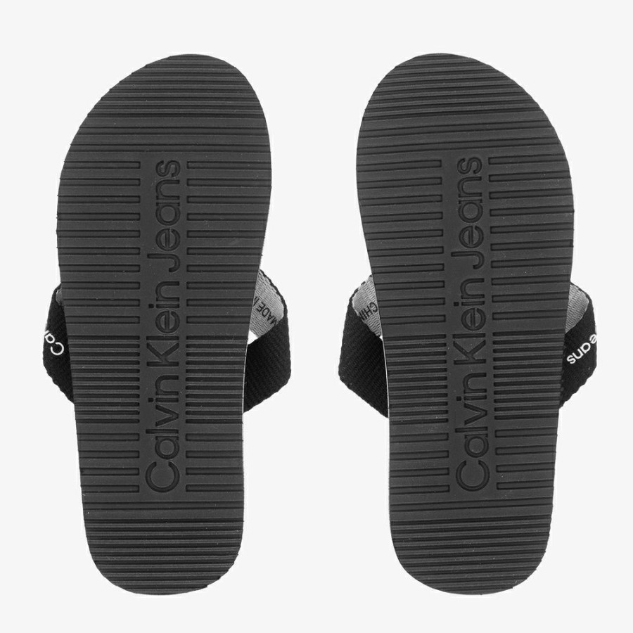 * Shoes | Cheaper Boys Black Logo Flip-Flops