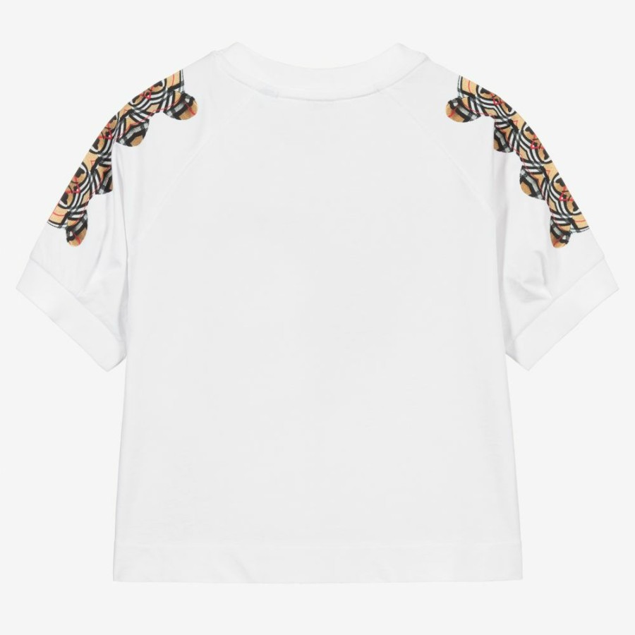 * Girl | Popular Teen White Logo Bear T-Shirt