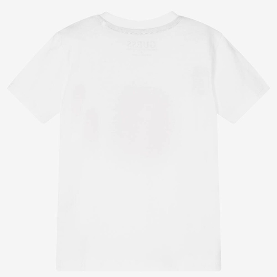 * Tops | Fire Sale White Cotton Logo T-Shirt