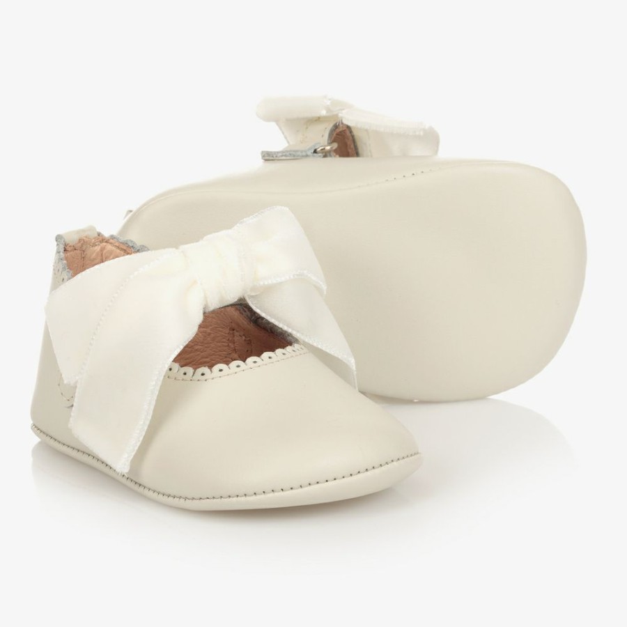 * Shoes | Fire Sale Ivory Bow Pre-Walker Shoes