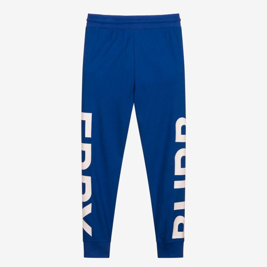 * Boy | Online Teen Blue Logo Print Joggers