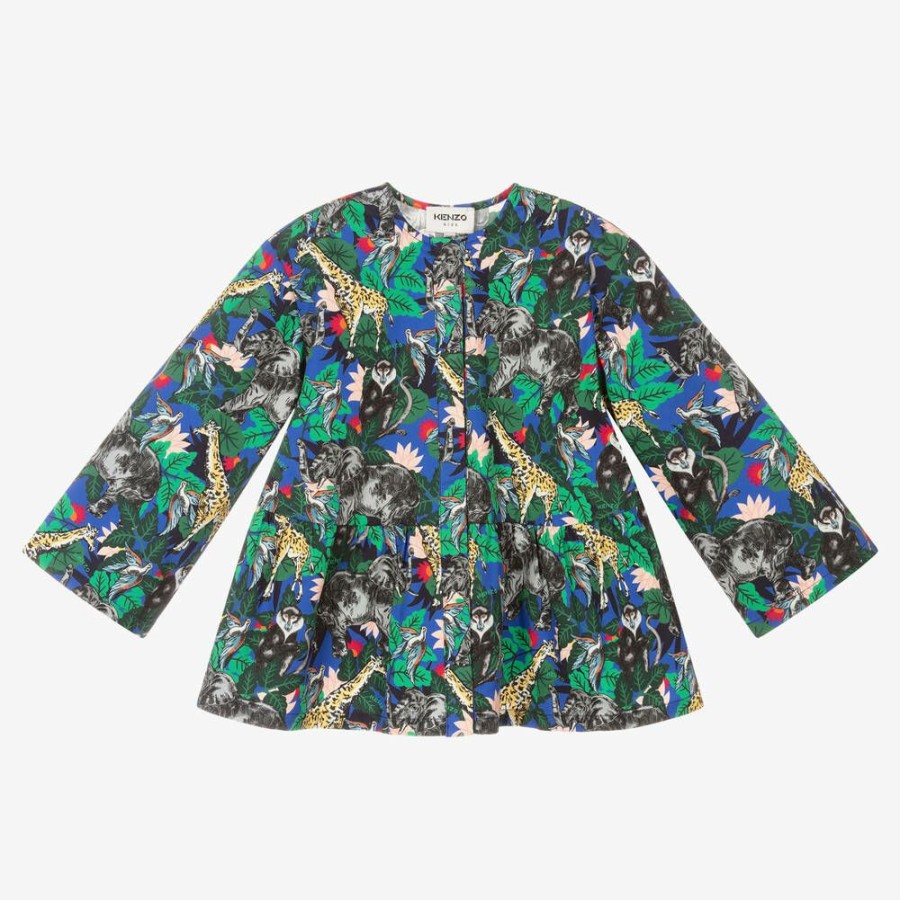 * Tops | Online Girls Blue Jungle Blouse