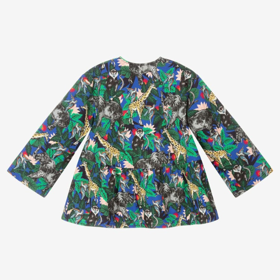 * Tops | Online Girls Blue Jungle Blouse