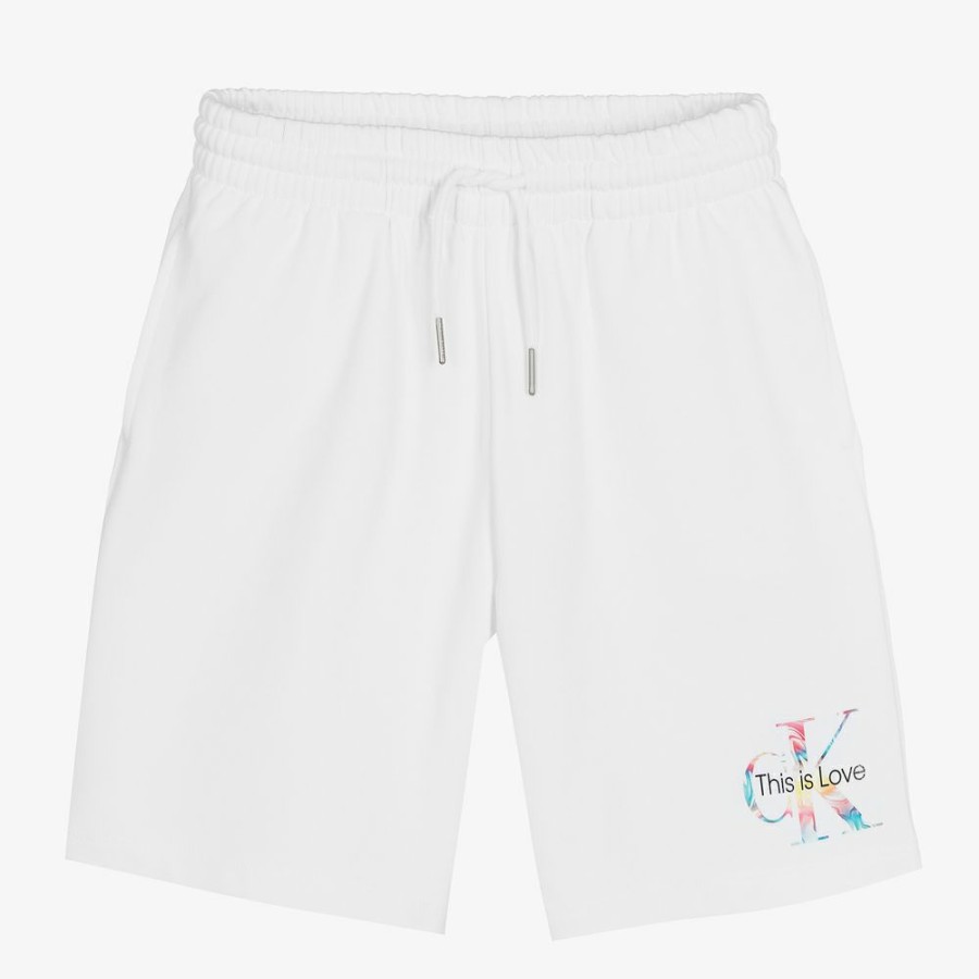 * Outfits | Promotion White Rainbow Logo Shorts