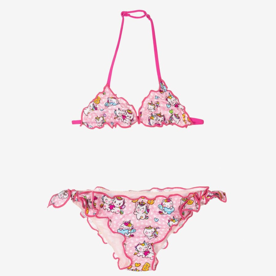 * Swimwear | Exclusive Girls Pink Unicorn Bikini