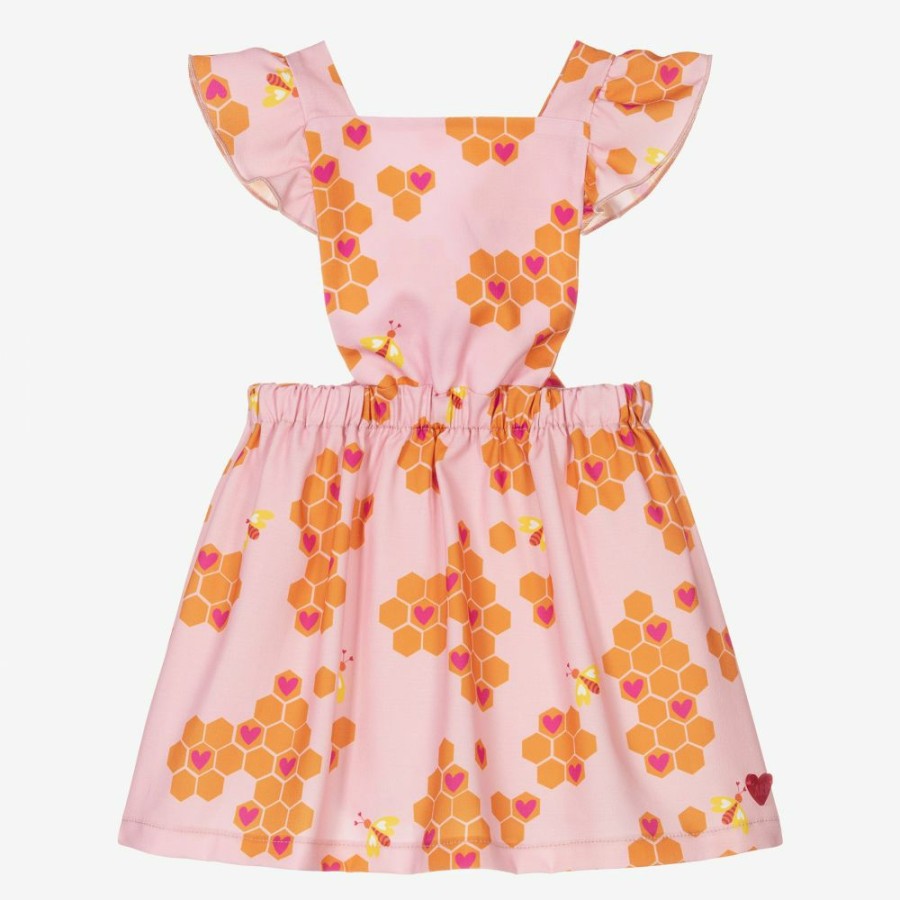 * Outfits | Best Sale Girls Pink Bee Pinafore Dress