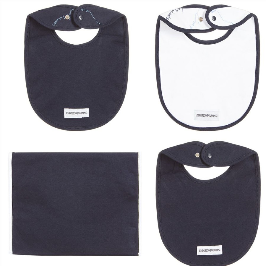 * Accessories | Excellent Blue Cotton Bib Set (3 Pack)