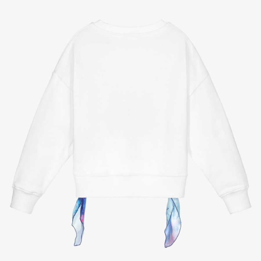 * Tops | Best Price Girls White Logo Sweatshirt