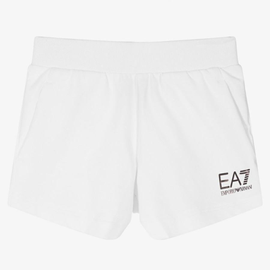 * Outfits | Best-Selling Girls White Jersey Logo Shorts