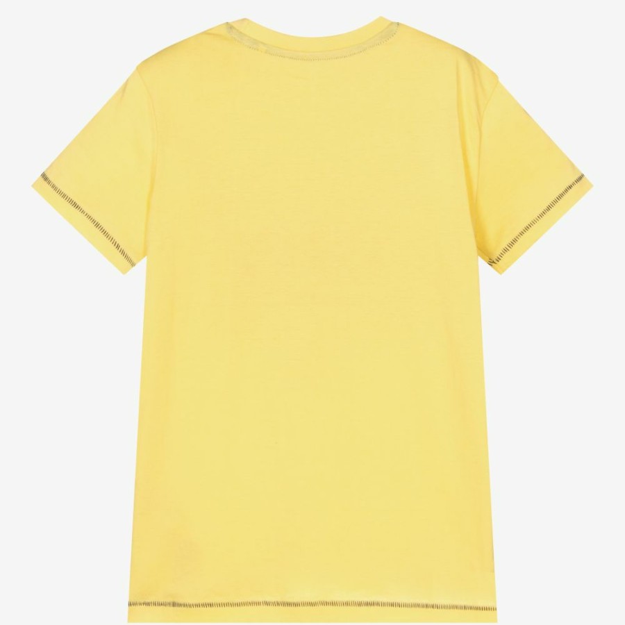 * Tops | Unique Boys Yellow Cotton T-Shirt