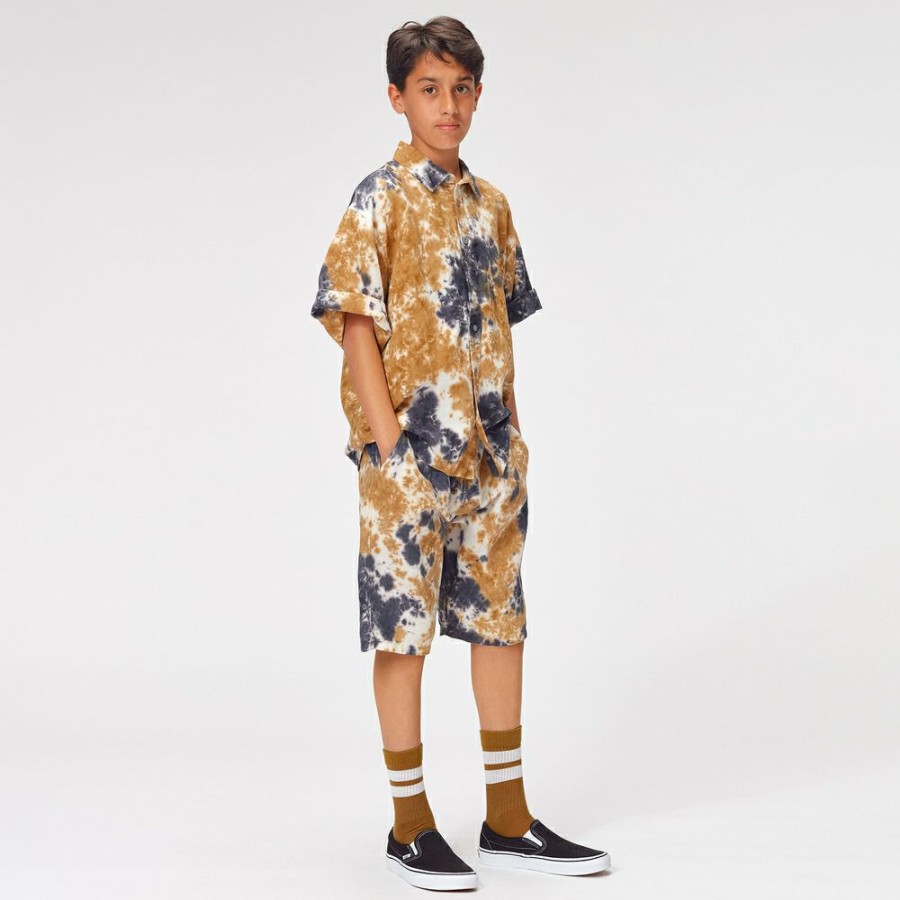 * Boy | Promotion Teen Boys Beige Tie-Dye Shirt