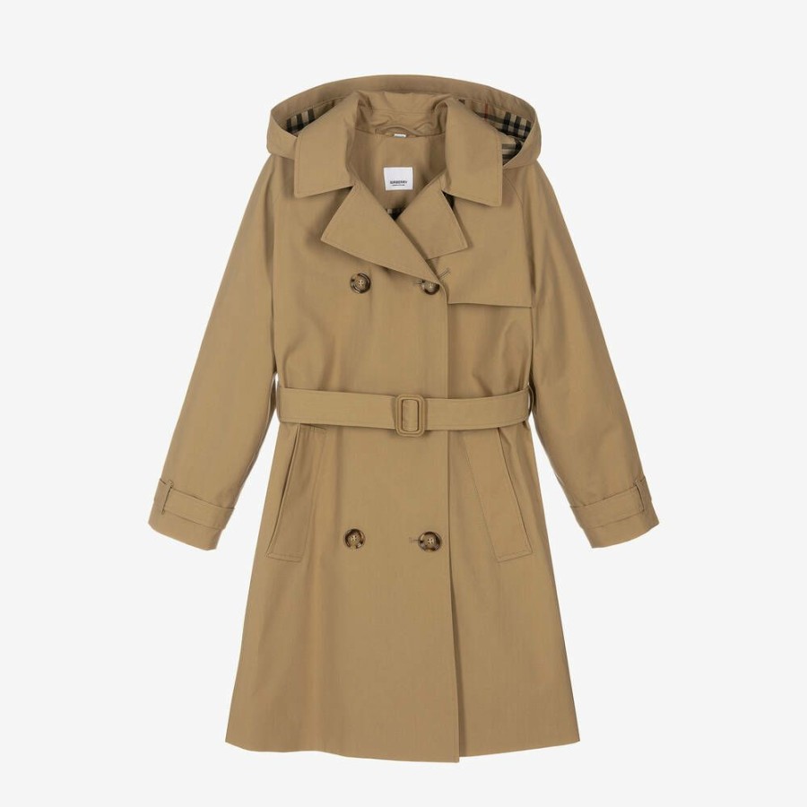 * Girl | Cut Price Teen Beige Farah Trench Coat