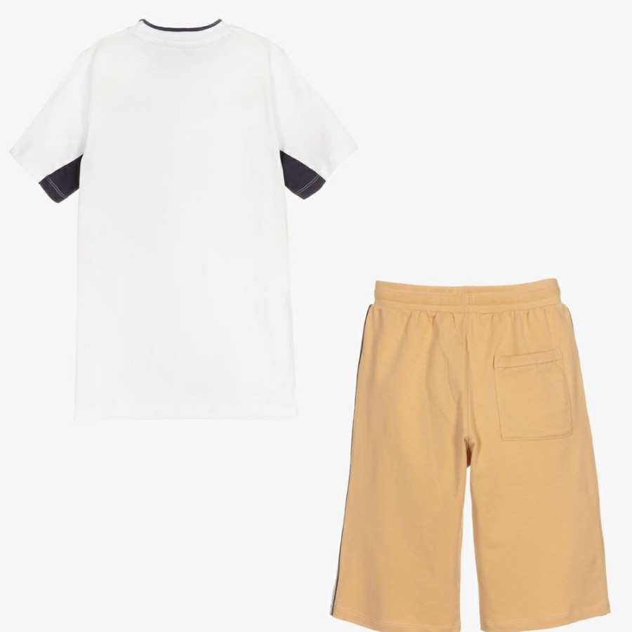 * Boy | Unique Teen White Beige Shorts Set