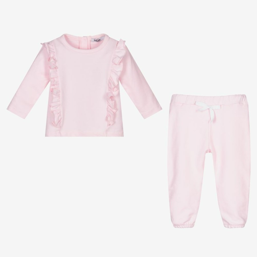 * Outfits | Good Quality Girls Pink Ruffle Trouser Set