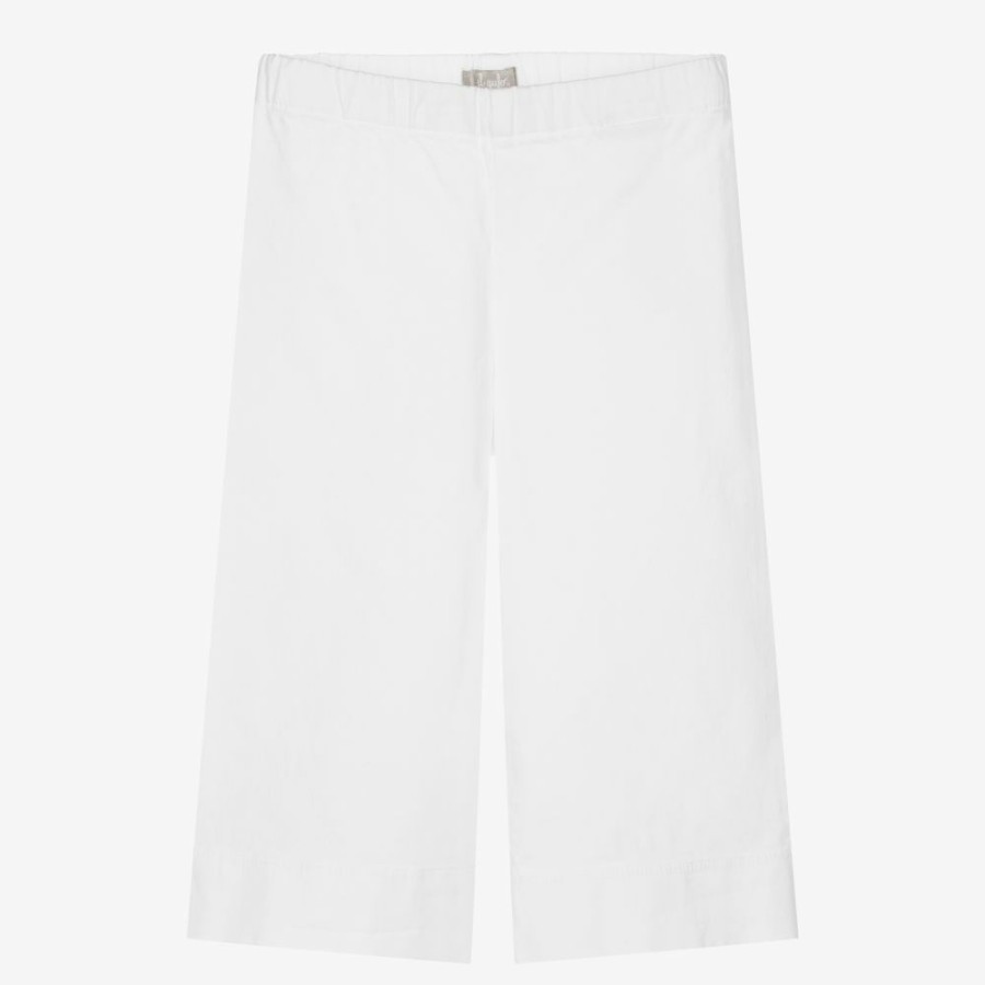 * Outfits | Fire Sale Girls White Cotton Culottes