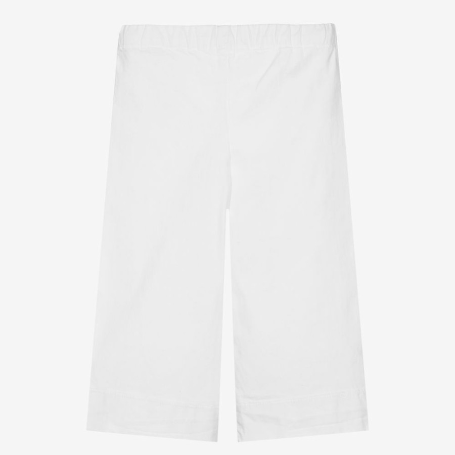 * Outfits | Fire Sale Girls White Cotton Culottes