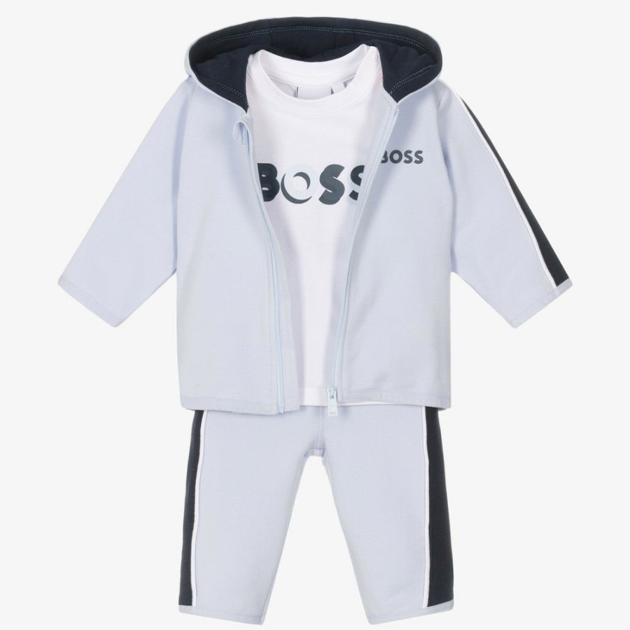 * Babysuits | Shop Baby Boys Blue Logo Tracksuit