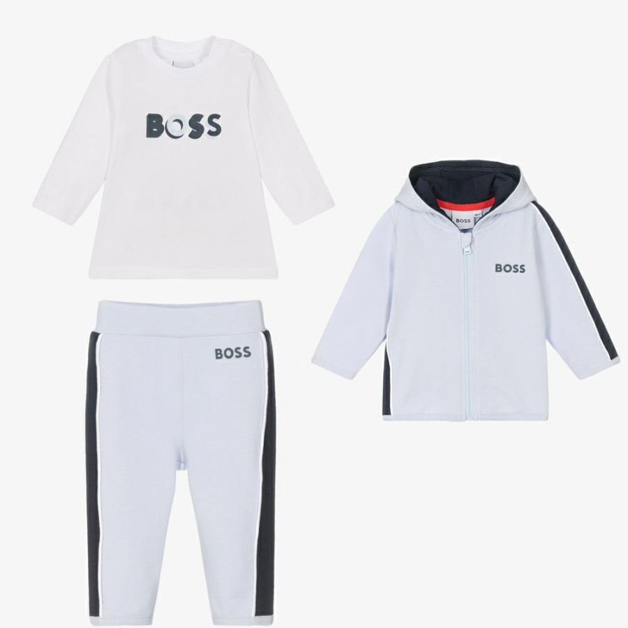 * Babysuits | Shop Baby Boys Blue Logo Tracksuit