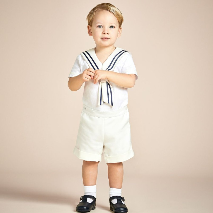 * Outfits | Cheaper Boys Ivory Sailor Buster Suit