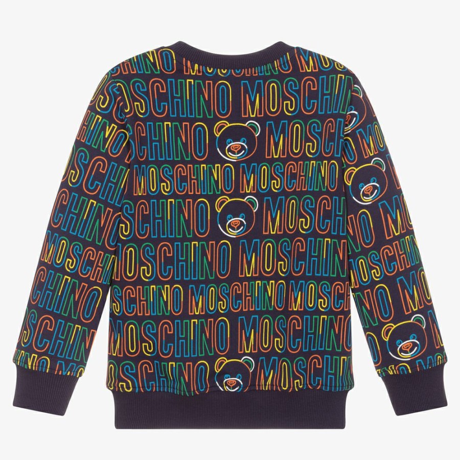 * Tops | Best Sale Navy Blue Rainbow Sweatshirt