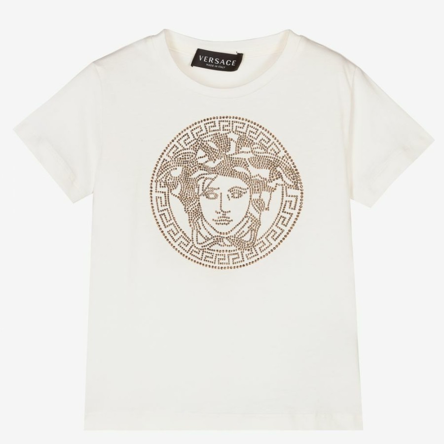 * Tops | Best Price Girls Ivory Medusa T-Shirt