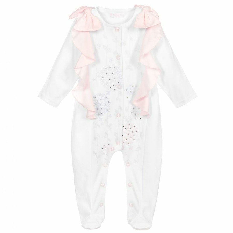 * Babysuits | Sale Online Girls Pink Ruffle Babygrow