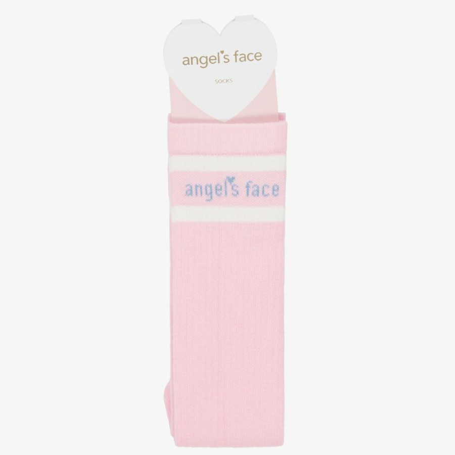 * Accessories | Exclusive Pink Logo Knee Socks