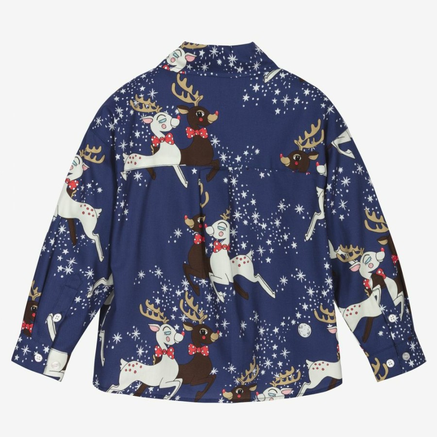 * Tops | Best Price Blue Reindeer Cotton Shirt