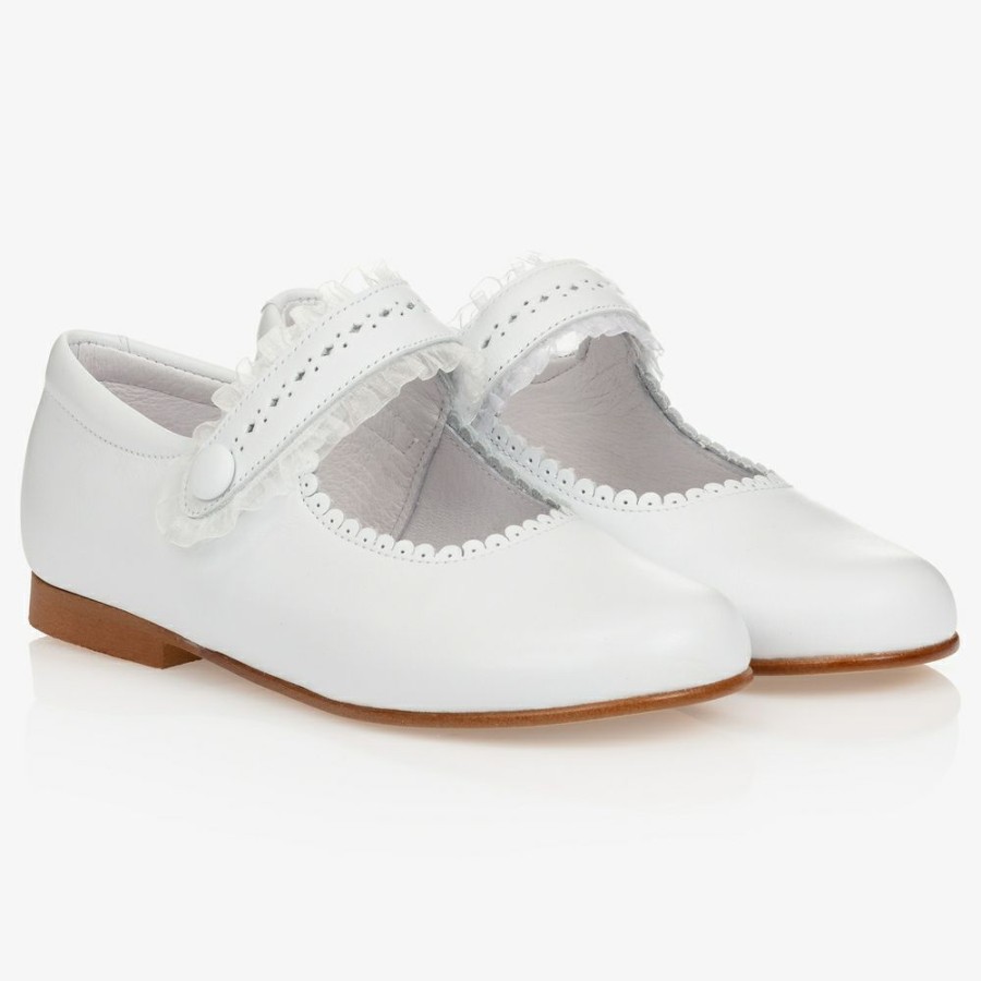 * Shoes | New Arrivals Girls White Leather Shoes