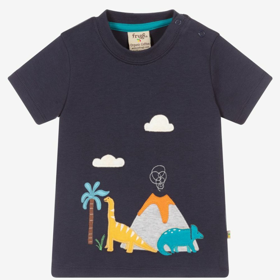 * Tops | Discounts Boys Navy Blue Cotton T-Shirt