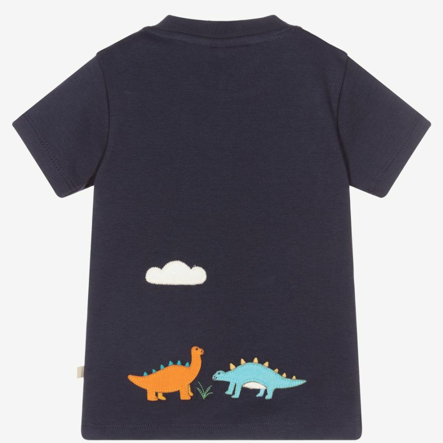 * Tops | Discounts Boys Navy Blue Cotton T-Shirt