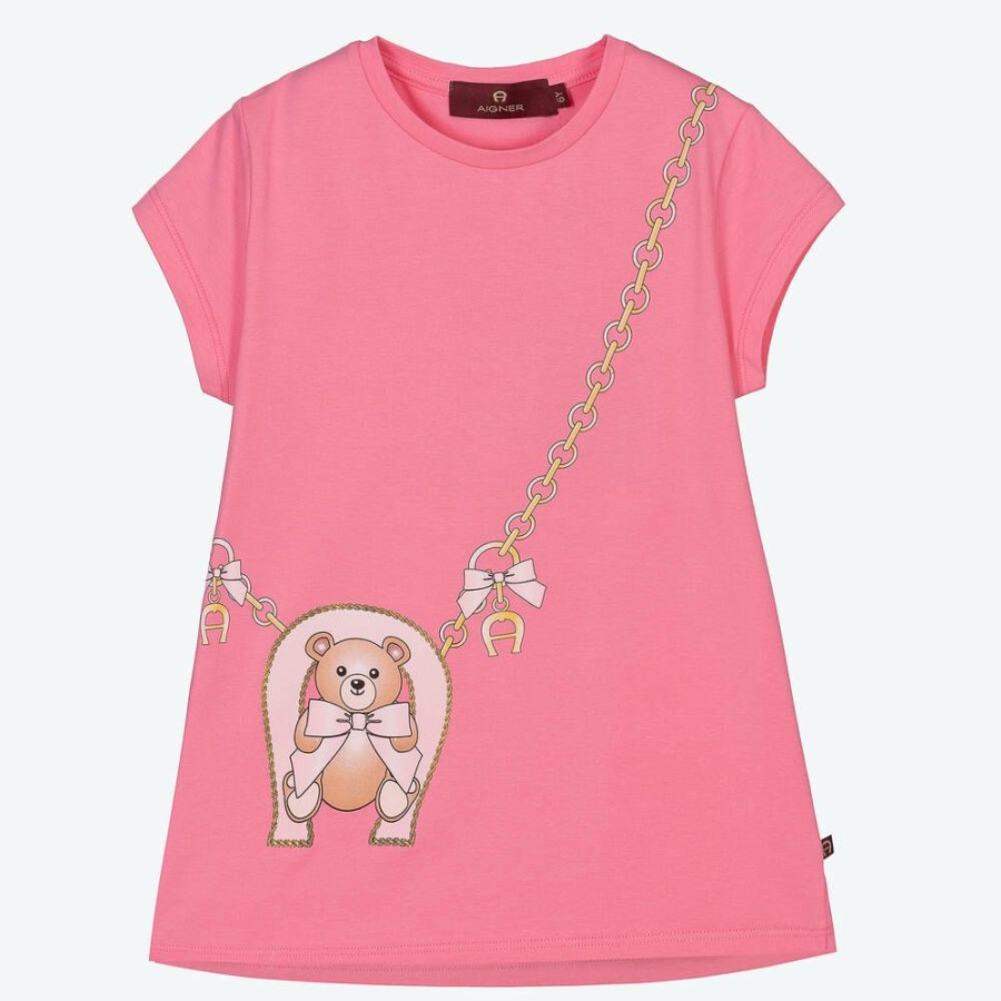 * Tops | Online Girls Pink Cotton T-Shirt