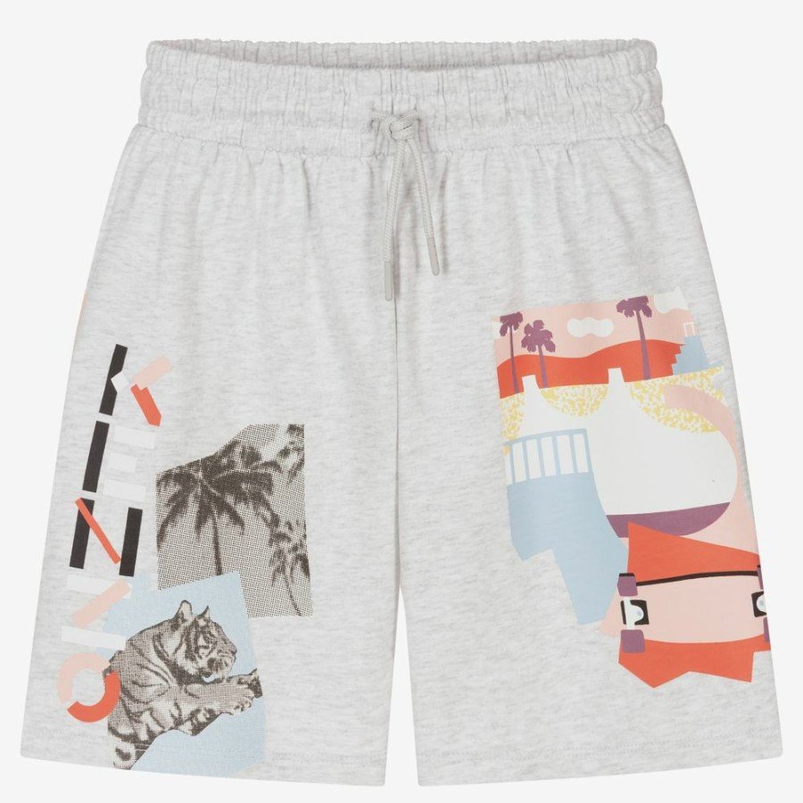 * Girl | Best-Selling Teen Girls Grey Logo Shorts