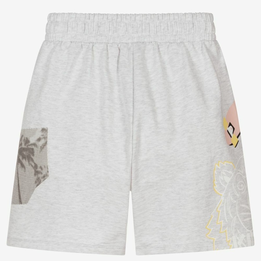 * Girl | Best-Selling Teen Girls Grey Logo Shorts