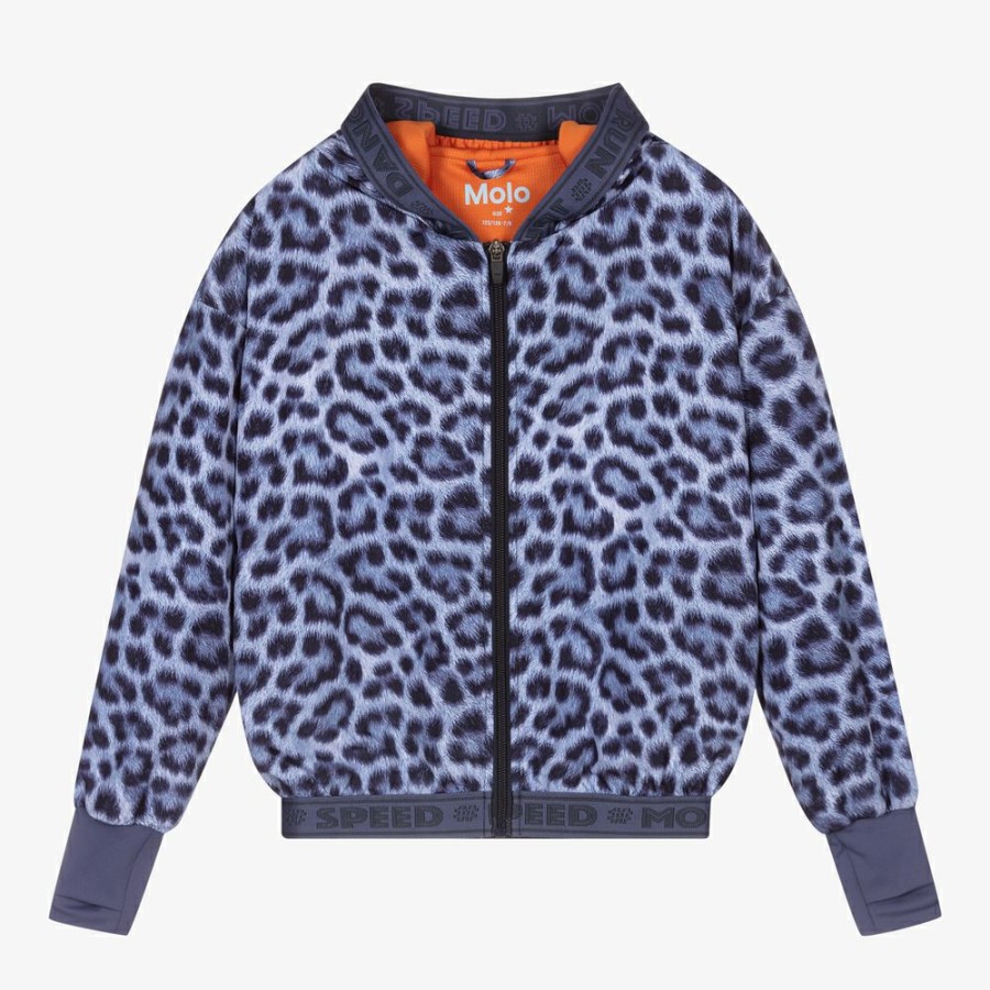 * Girl | Exclusive Teen Blue Leopard Jacket