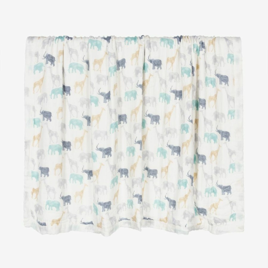 * Accessories | Crazy Deals White Muslin Blanket (120Cm)