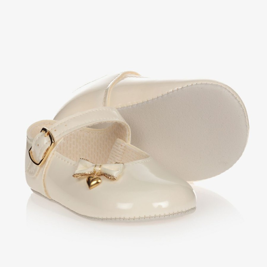 * Shoes | New Arrivals Ivory Patent Pre-Walker Shoes