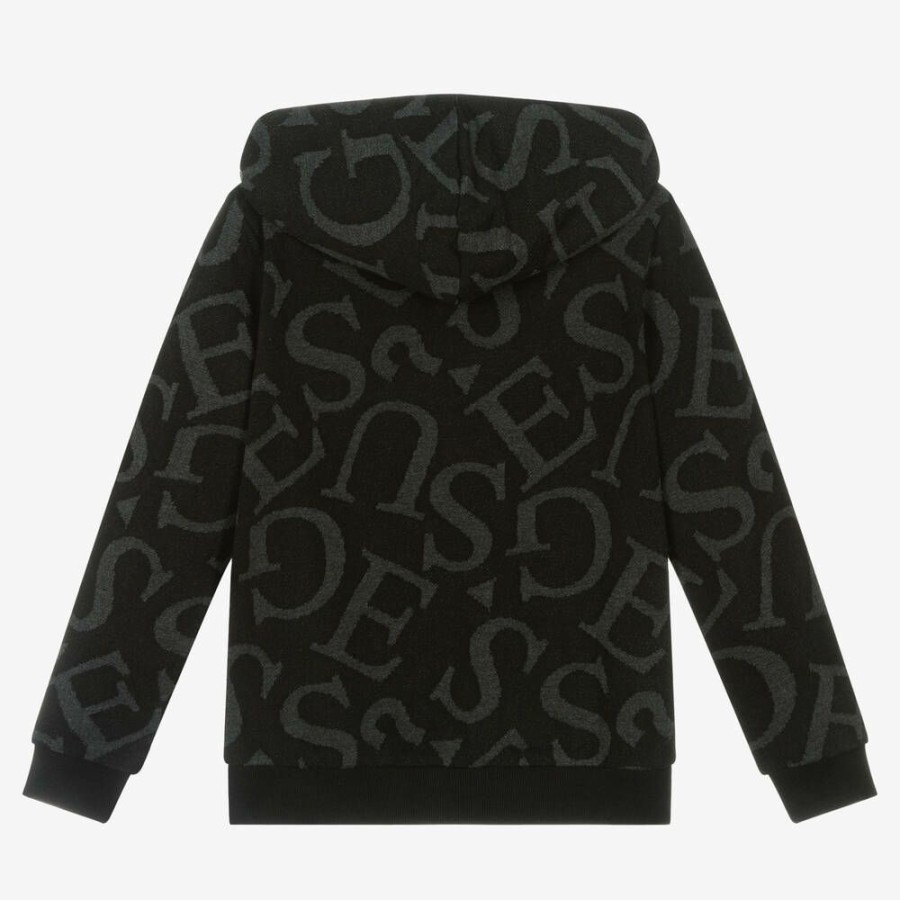 * Boy | Exclusive Teen Boys Black Zip-Up Top