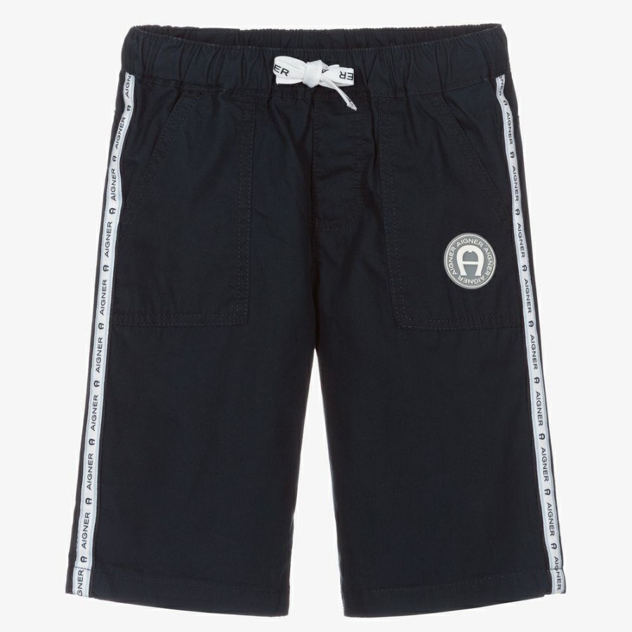 * Outfits | Sale Online Boys Navy Blue Cotton Shorts