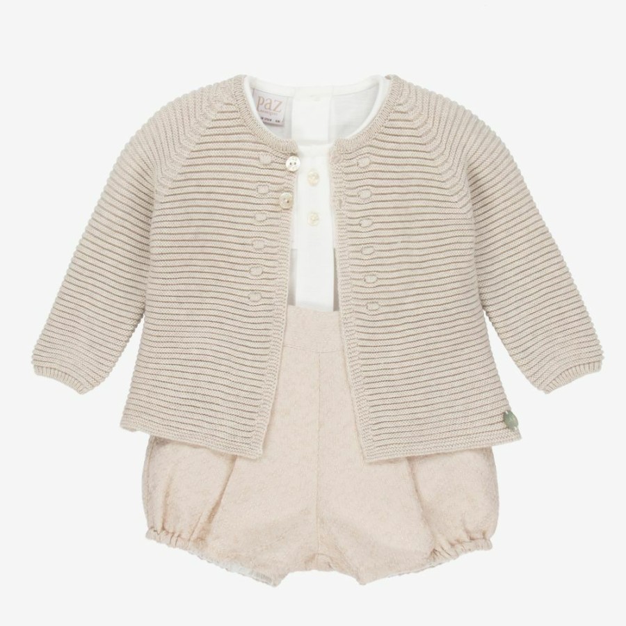 * Babysuits | Closeout Sale Baby Boys Beige Shorts Set