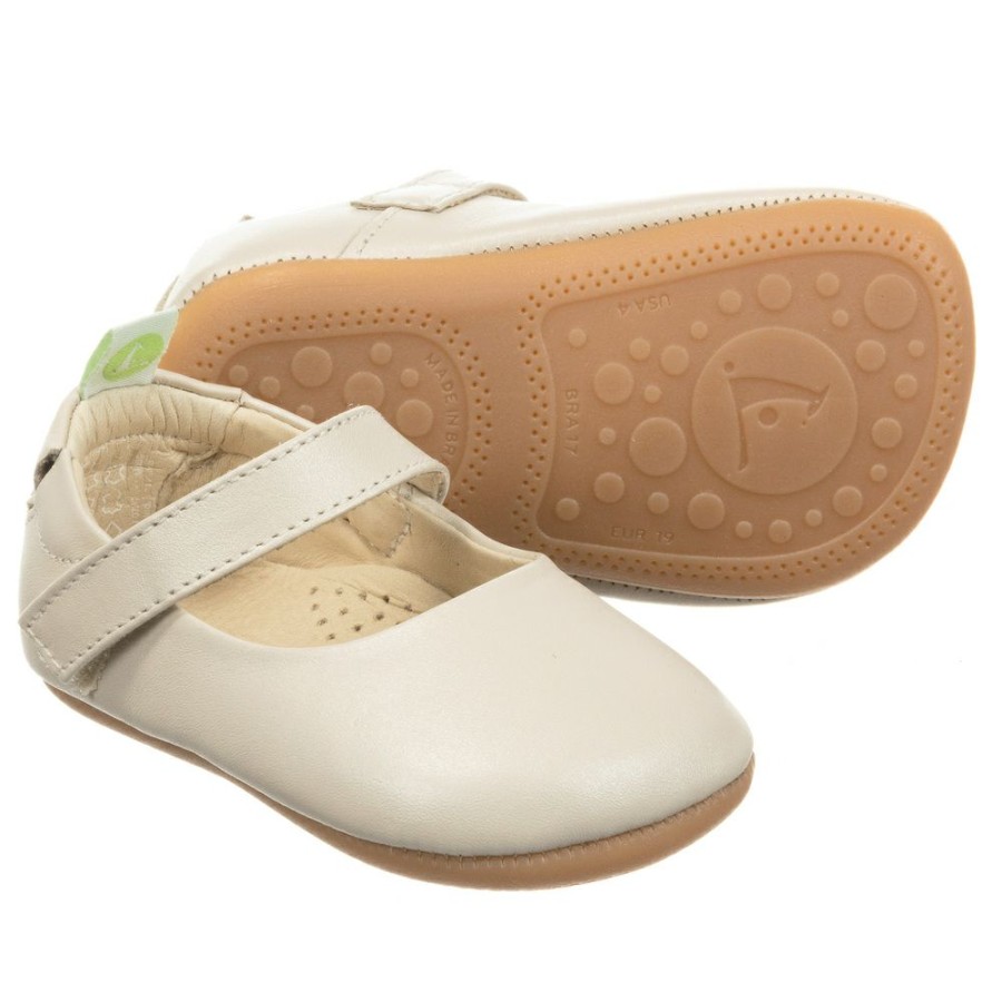 * Shoes | Less Expensive Baby Girls Beige Leather Shoes